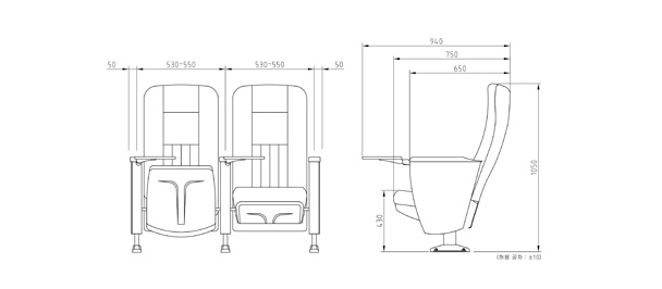 kursi auditorium 1050B_01_01-1 drawing